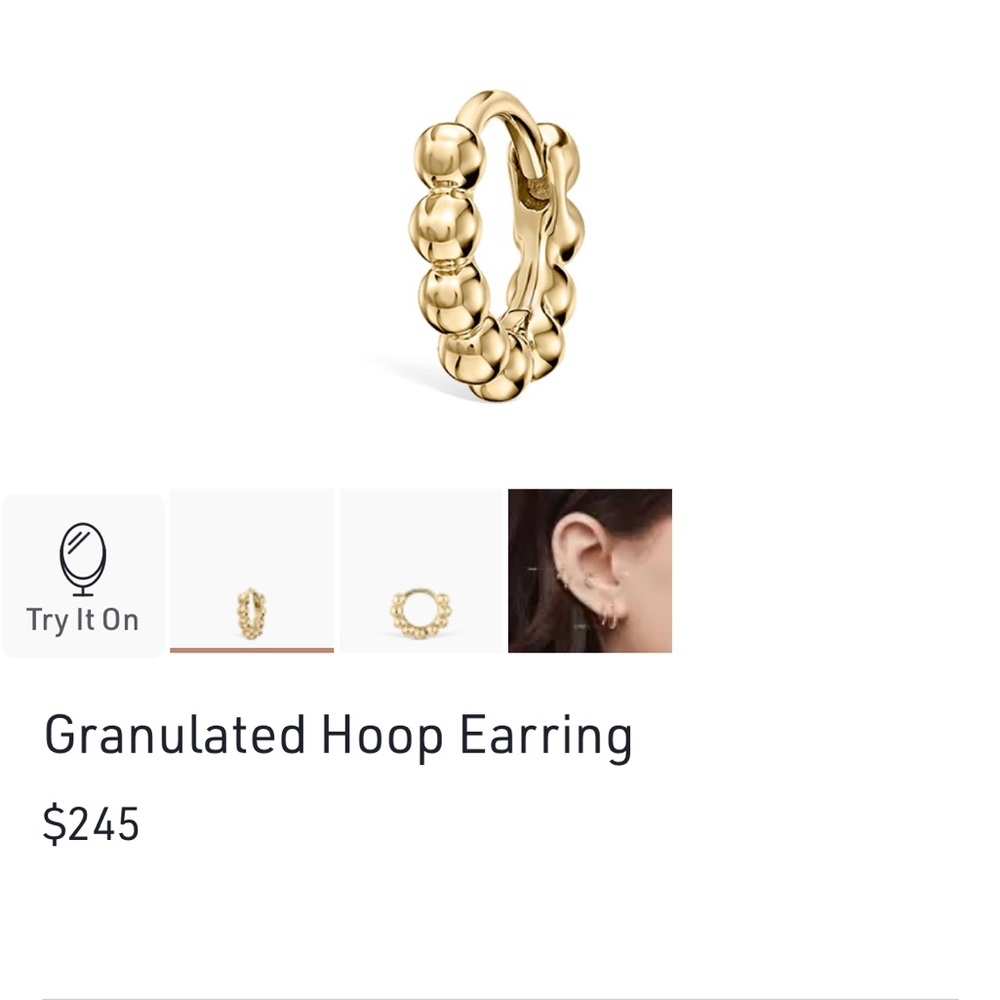 Maria Tash Yellow Gold 5mm Hoop Earring